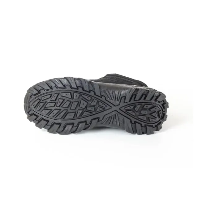 Mt. Emey 9713 Black - Men's Added-depth Mesh Walking Boots Zip   Up Design Quick Drying City Walking