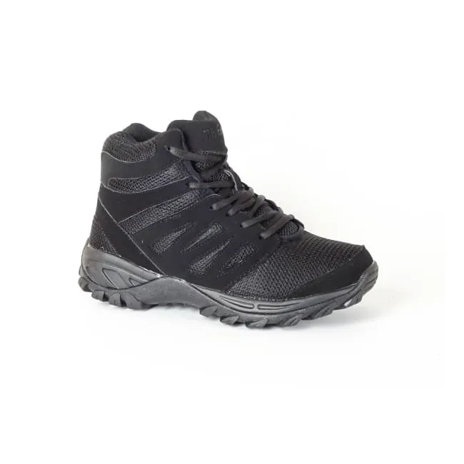 Mt. Emey 9713 Black - Men's Added-depth Mesh Walking Boots Clean Finish Padded Interior Active Nomad