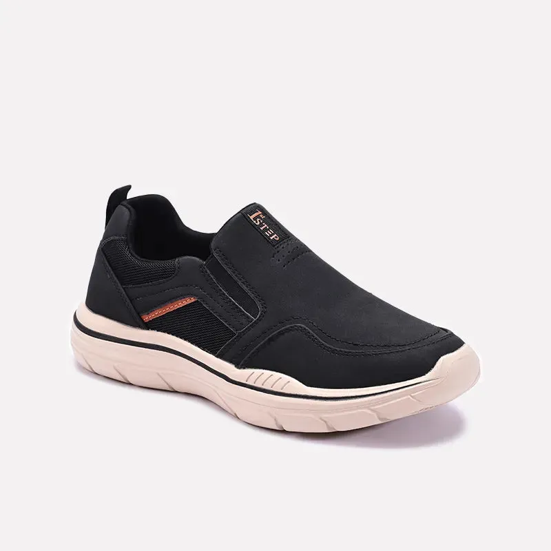Room To Grow Black Lightweight Slip On Sneakers 0120554