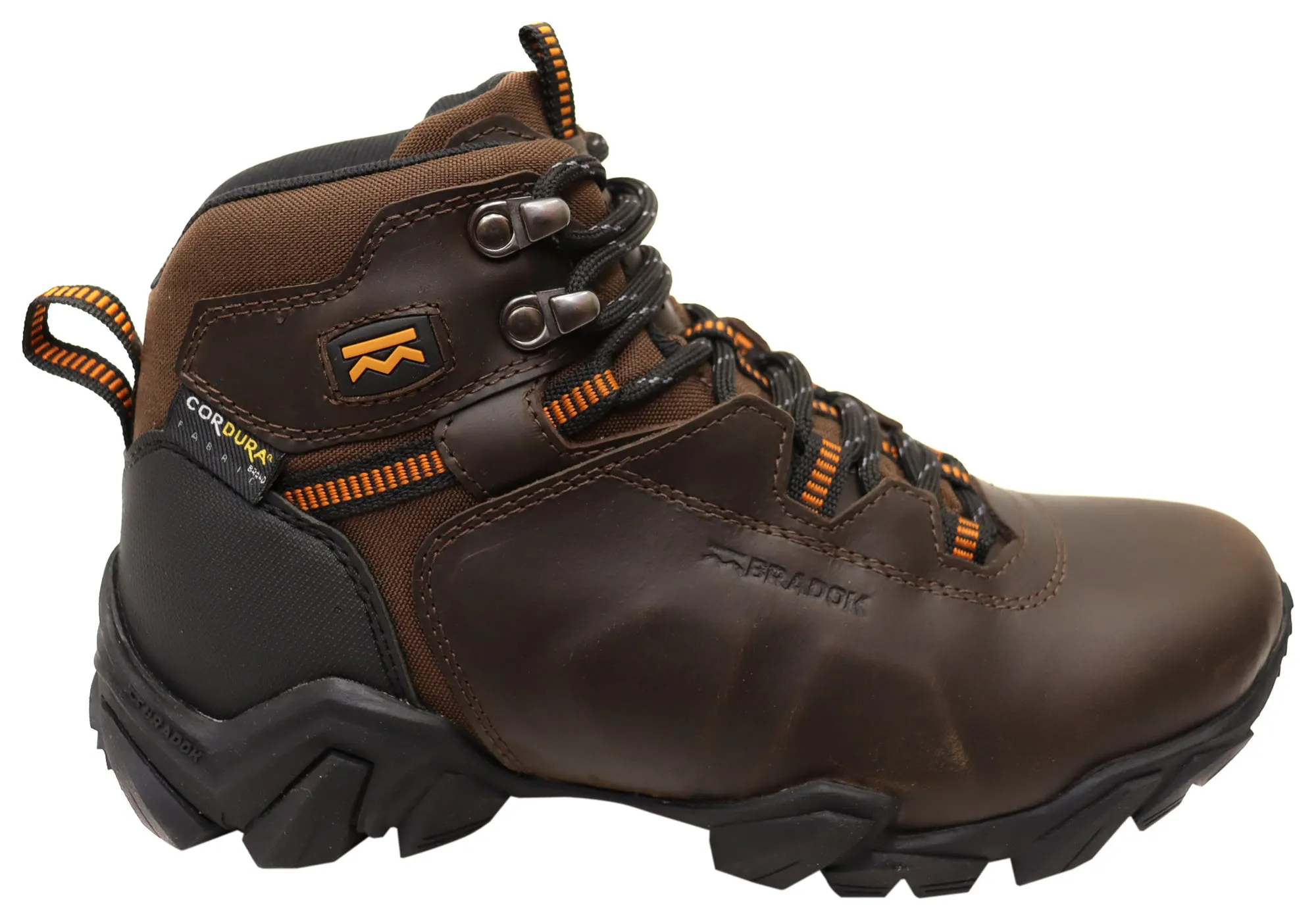 Shock Absorbing River Crossing Padded Interior Windy Weather Bradok Trex Mens Comfortable Leather Hiking Boots Made In Brazil