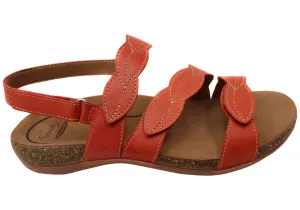 Scholl Orthaheel Able Womens Leather Comfortable Supportive Sandals Pool Day