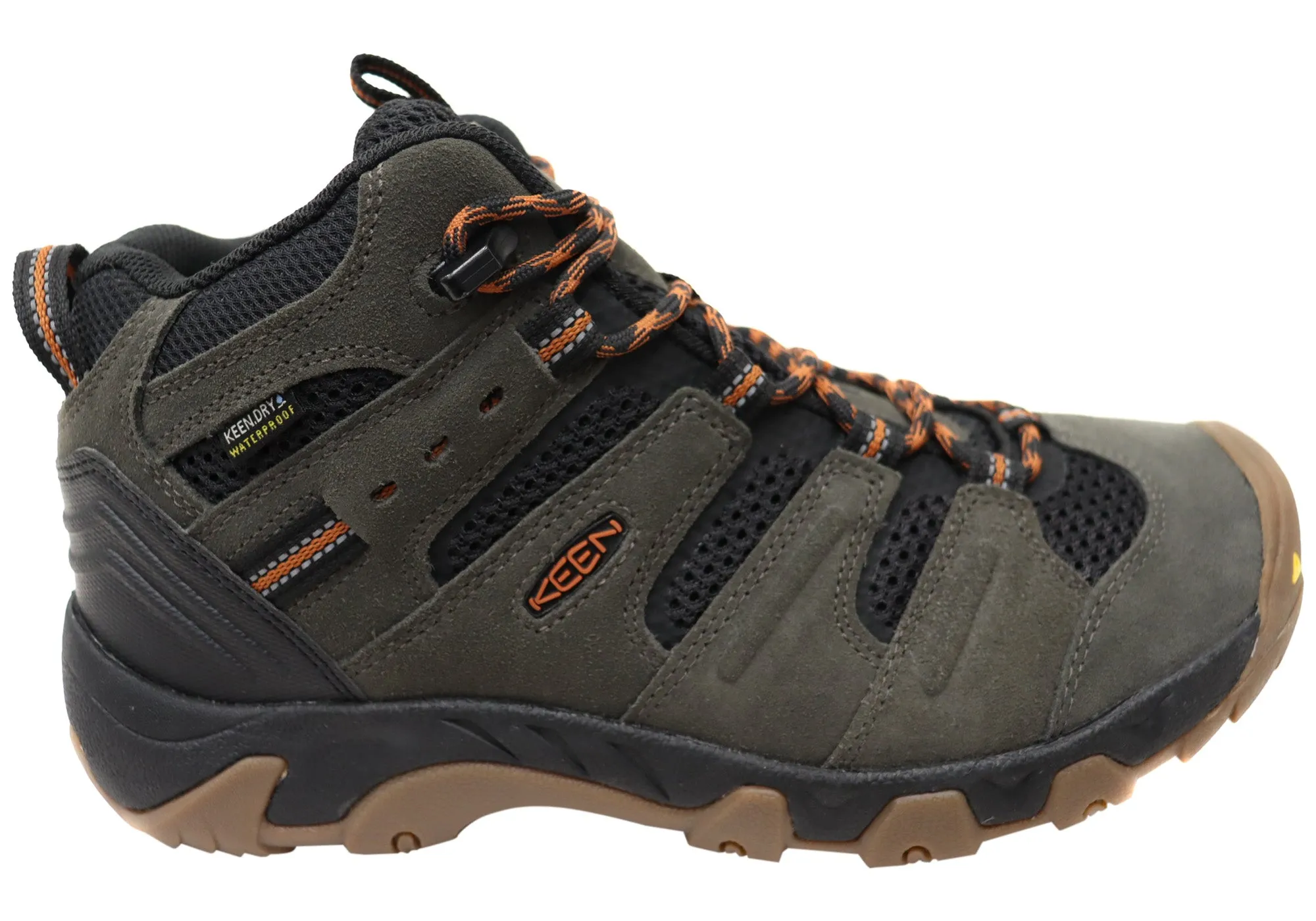 Keen Mens Comfortable Headout Mid Waterproof Hiking Boots Secure And Comfortable Winter Footwear