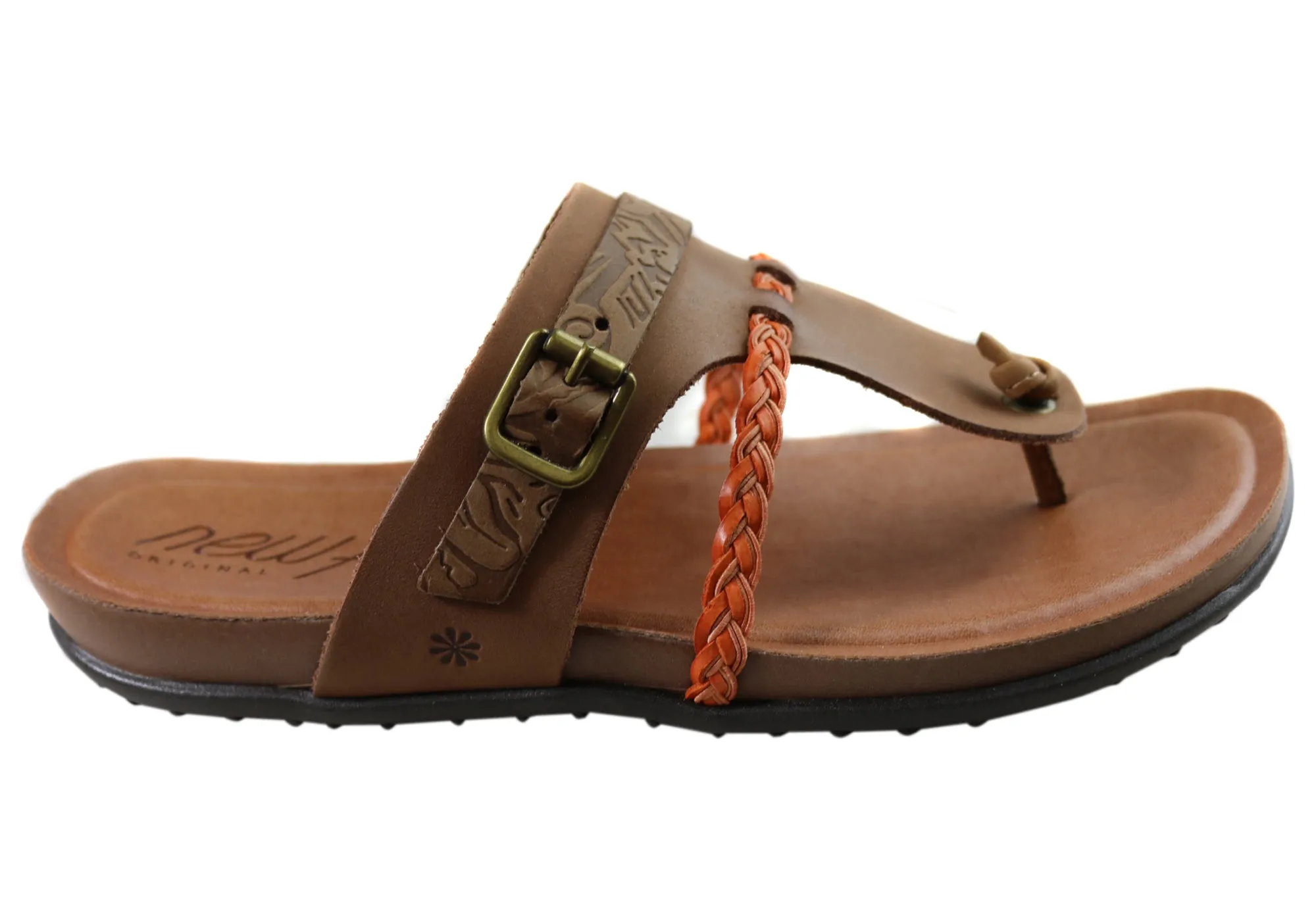 Classic Style New Face Palms Womens Comfortable Leather Sandals Made In Brazil