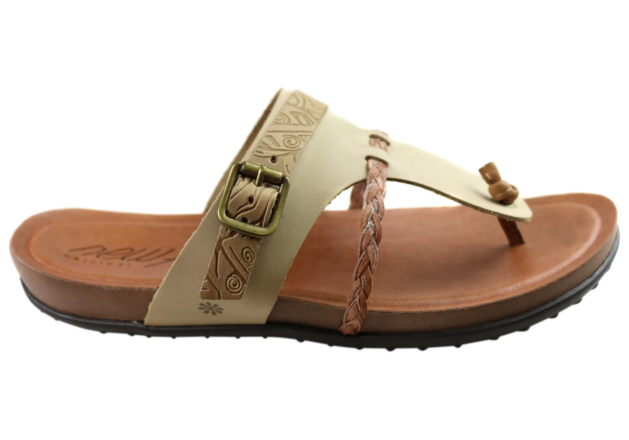 Casual Slip-ons Stylish Summer Shoes New Face Palms Womens Comfortable Leather Sandals Made In Brazil