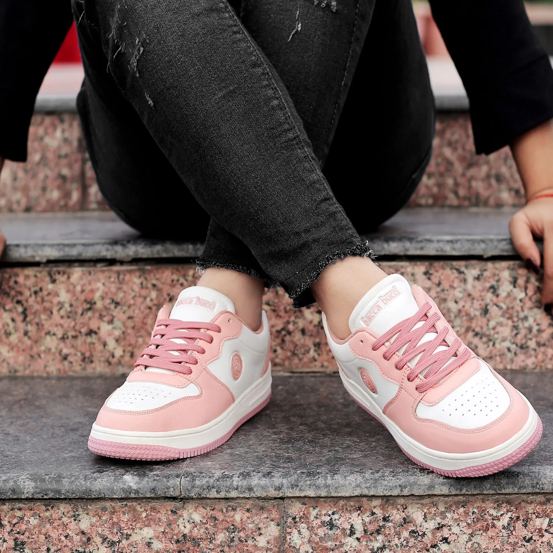 Bacca Bucci EMILY Low-top Flat Sole Sneakers For Women Flexible Design Retro Mood