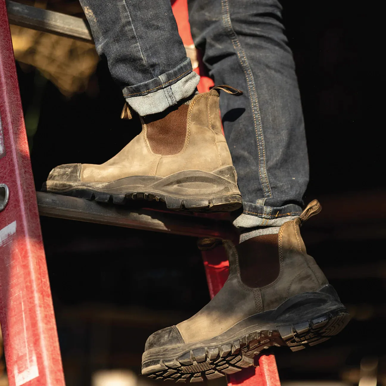 Blundstone Work & Safety XFR #962 Waxy Rustic Brown Hot Day waterproof