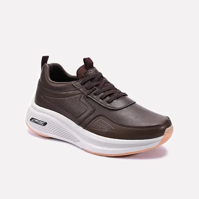 Foot Cushion Wicking Inner Sleeve Brown Casual Sneakers 0120552