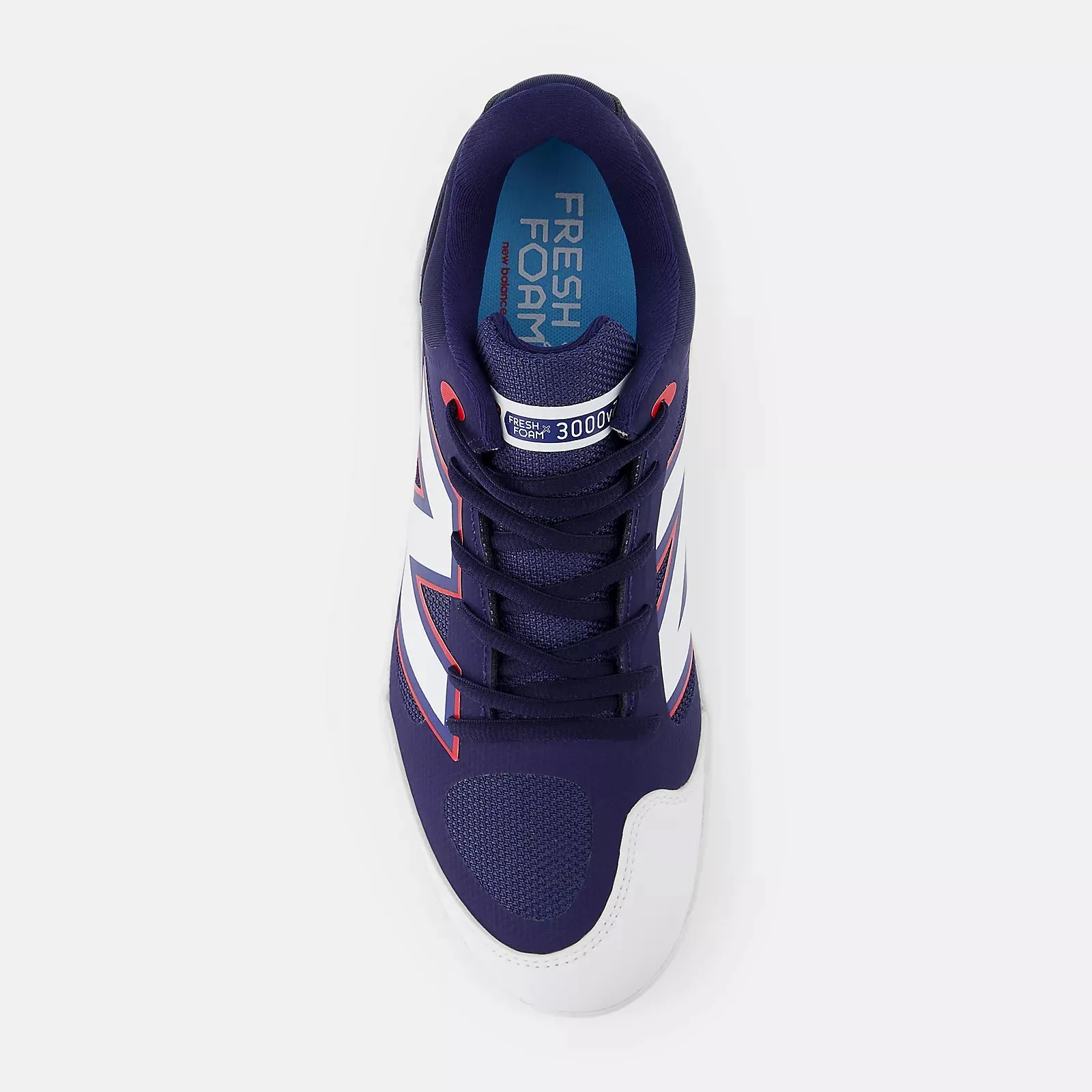 Ankle wrap New Balance Men's Fresh Foam 3000 v7 Molded Baseball Cleats - Navy/White/Red - PL3000H7