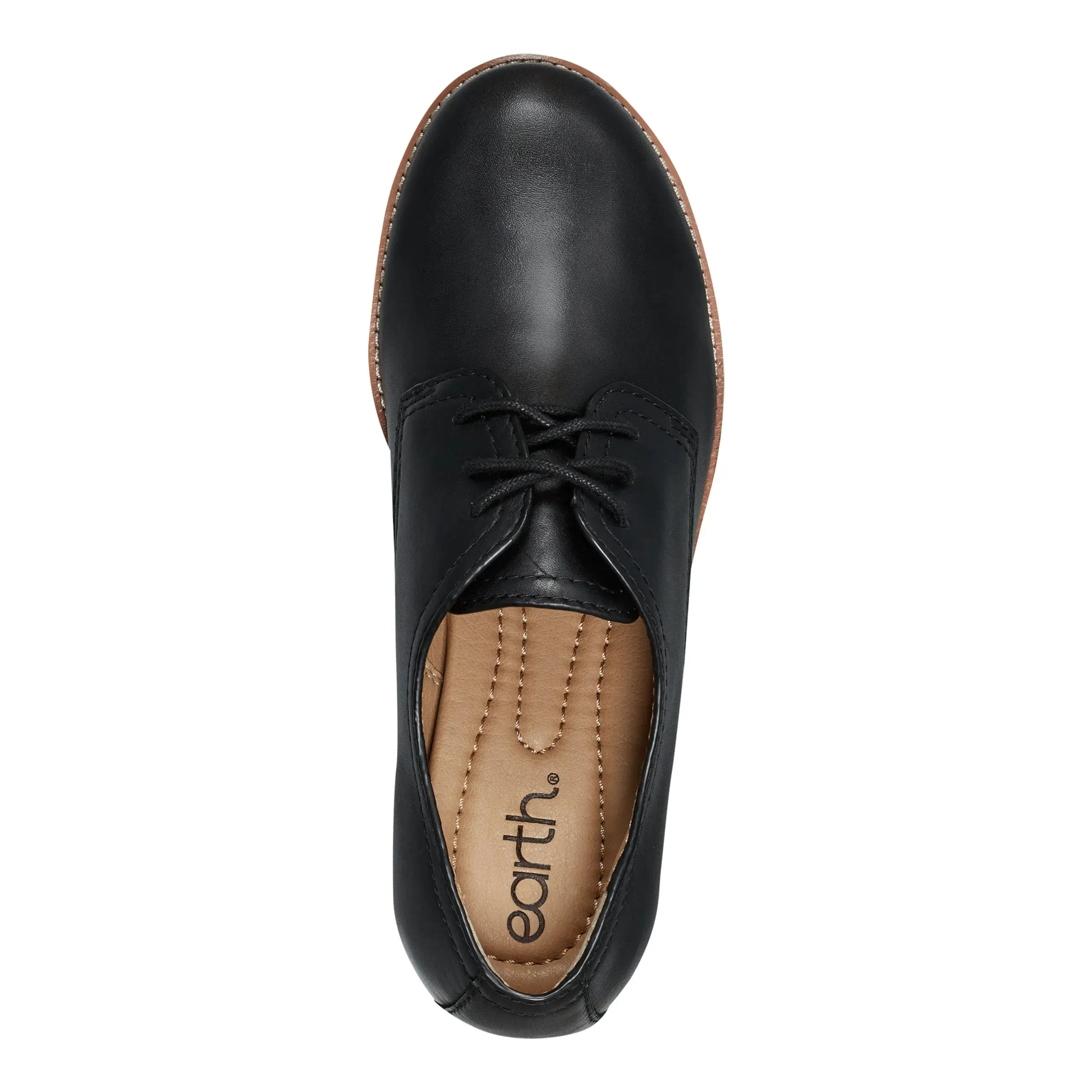 Eane Stacked Heel Casual Lace-Up Loafers Deep Grip Valley Run