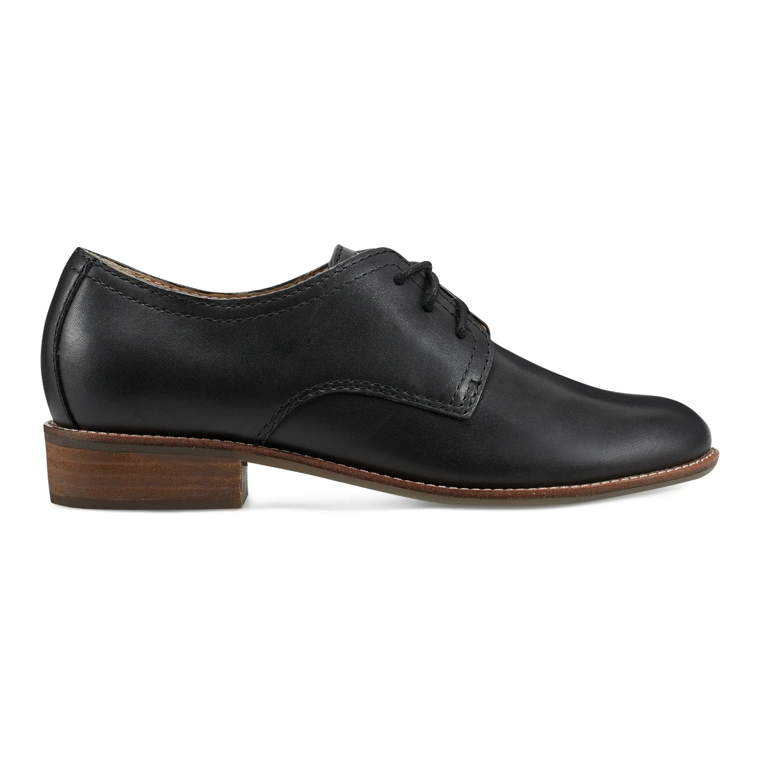Eane Stacked Heel Casual Lace-Up Loafers Closet Core