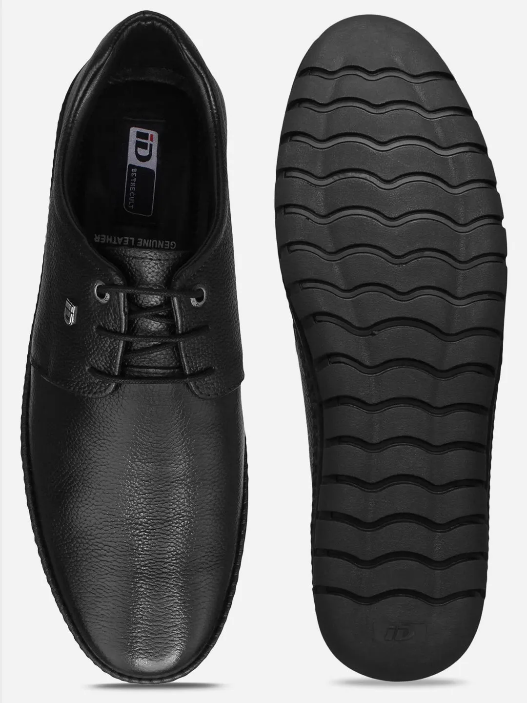 Endless Fit Men's Black Comfort Fit Semi Formal Lace Up (ID2072)