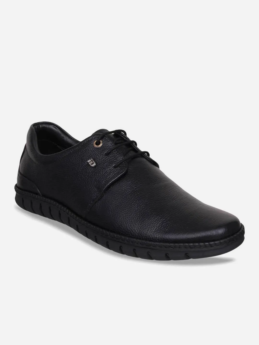 Men's Black Comfort Fit Semi Formal Lace Up (ID2072) Square Toe
