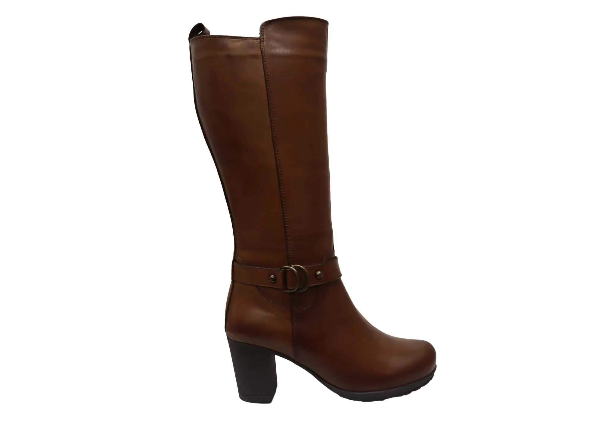 Orizonte Cadby Womens European Comfortable Leather Knee High Boots Slip Resistant Daily Walks Anti Odor Backcountry Camper