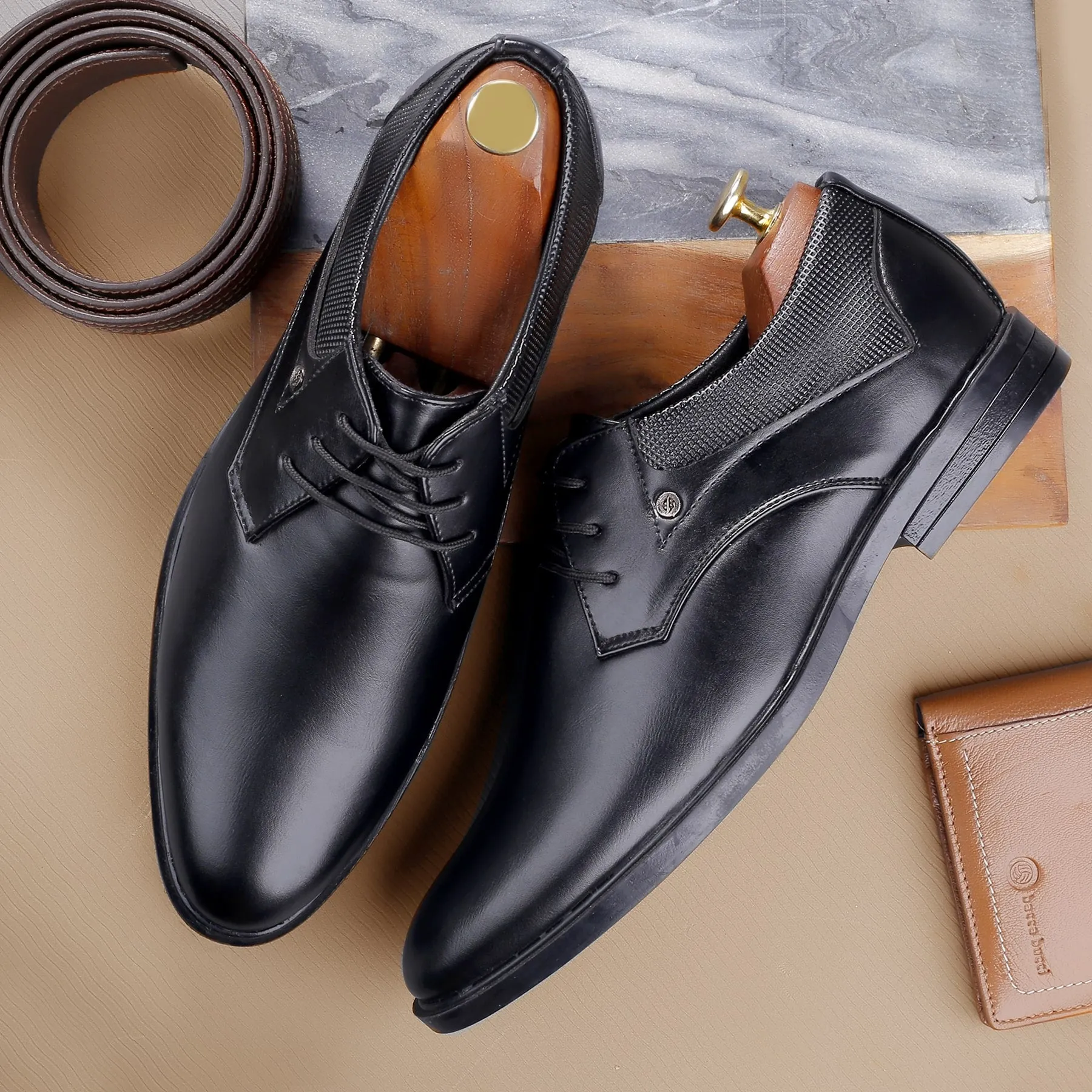High Quality Water Safe Bacca Bucci RICHMOND Formal Shoes with Superior Comfort | All Day Wear Office Or Party Lace-up Shoes