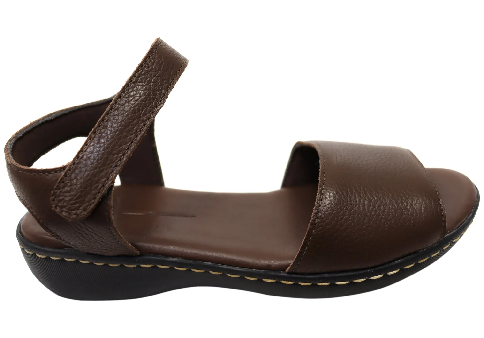 Errand Day Durable Construction Via Paula Greta Womens Brazilian Comfortable Leather Sandals
