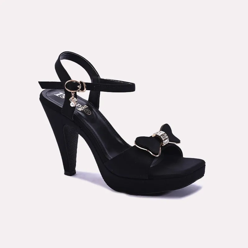 Black Pointed Heel Casual Sandals 0421441 Heat Guard Sand Move