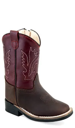 Ergonomic Shape Old West Brown Children's Boot