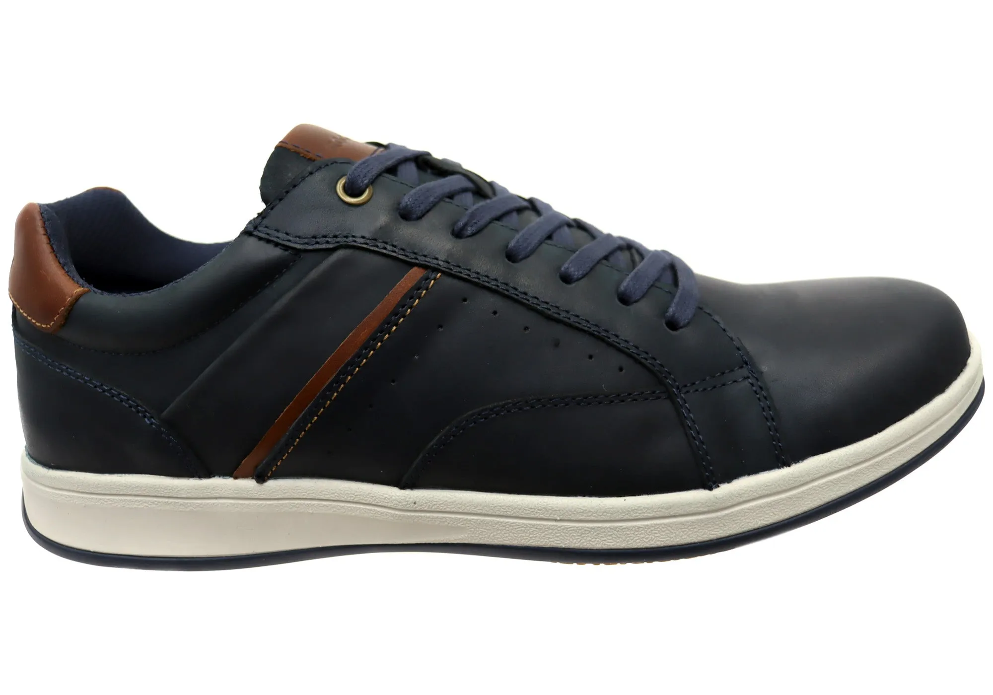 Rockport Jeb RO Mens Leather Comfortable Lace Up Shoes Workout Friendly