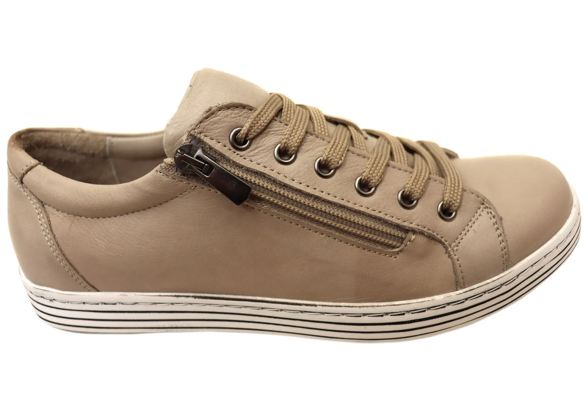 Smooth Step Stylish Appearance Cabello Comfort Unity Womens Leather European Casual Shoes