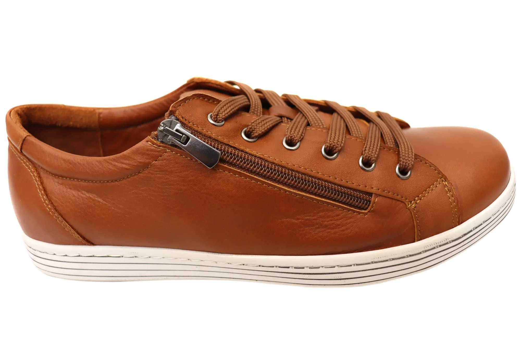 Cabello Comfort Unity Womens Leather European Casual Shoes Gel Cushioning