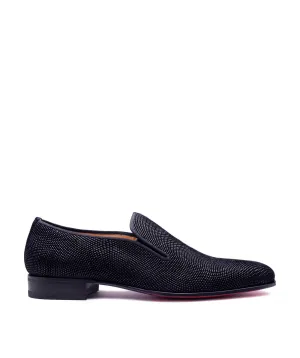 Detail Cut Trust Walk Mocassin BELEM Veau Velours Noir