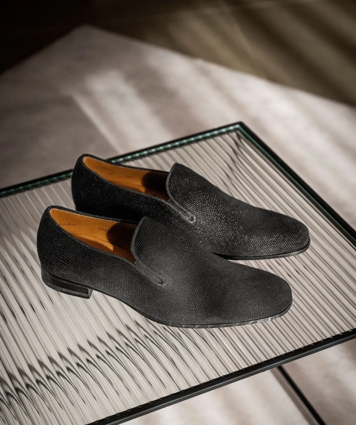 Mocassin BELEM Veau Velours Noir Calm Shade