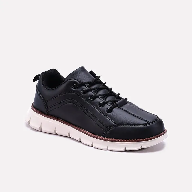 Black Soft Sole Sneakers Men 0120543 Stable Run
