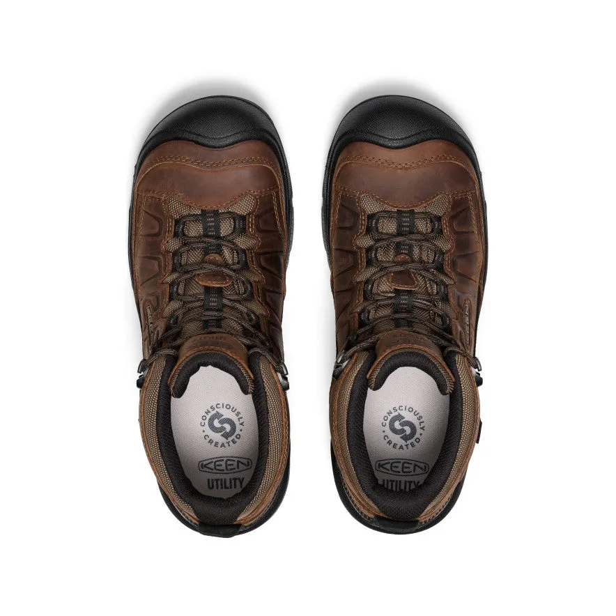 Men's Targhee IV Waterproof Work Boot (Carbon Toe)  |  Dark Earth/Black Light Core