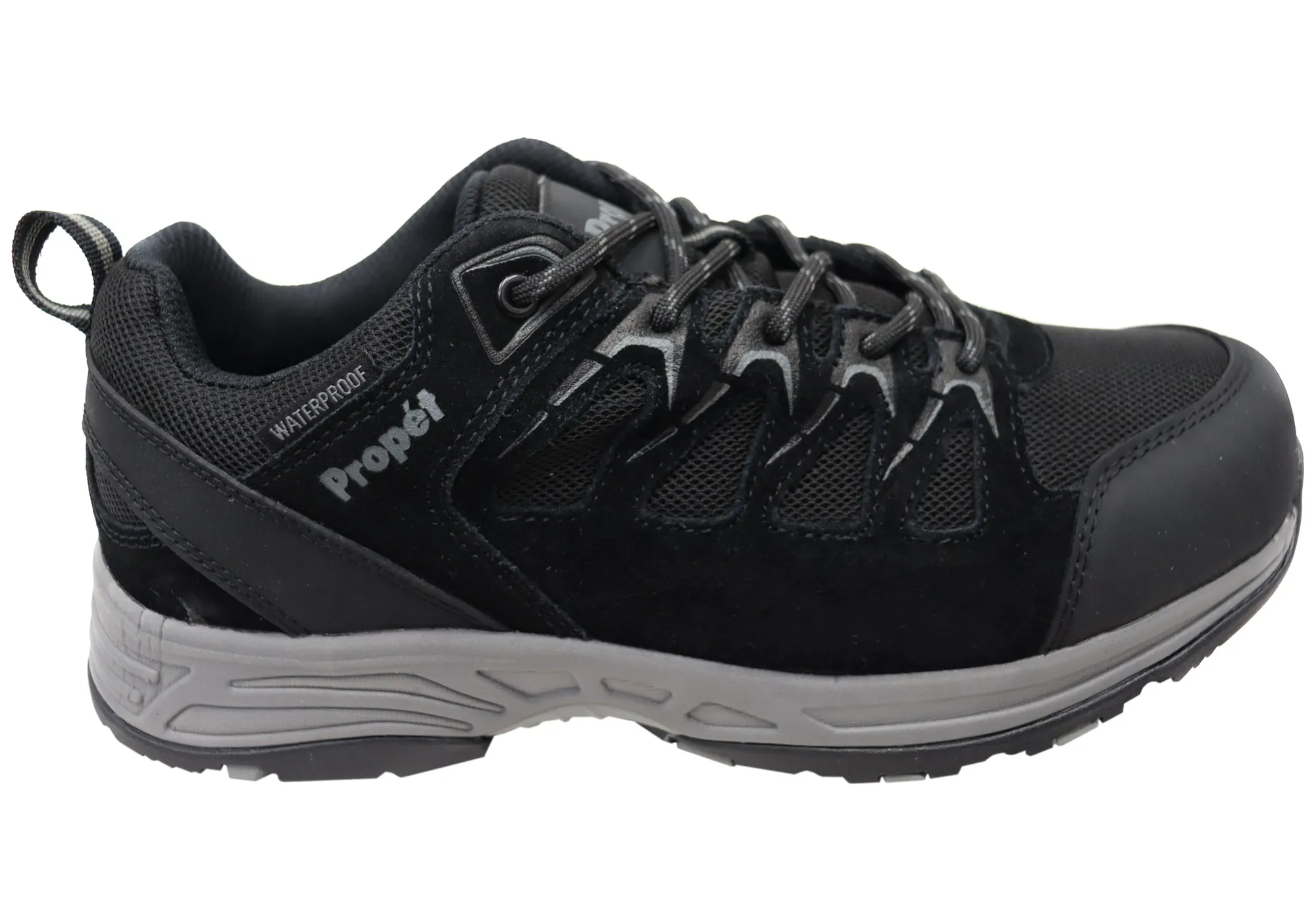 Propet Mens Cooper Waterproof 3E Extra Wide Comfortable Shoes Ring Walk Stretchable Material