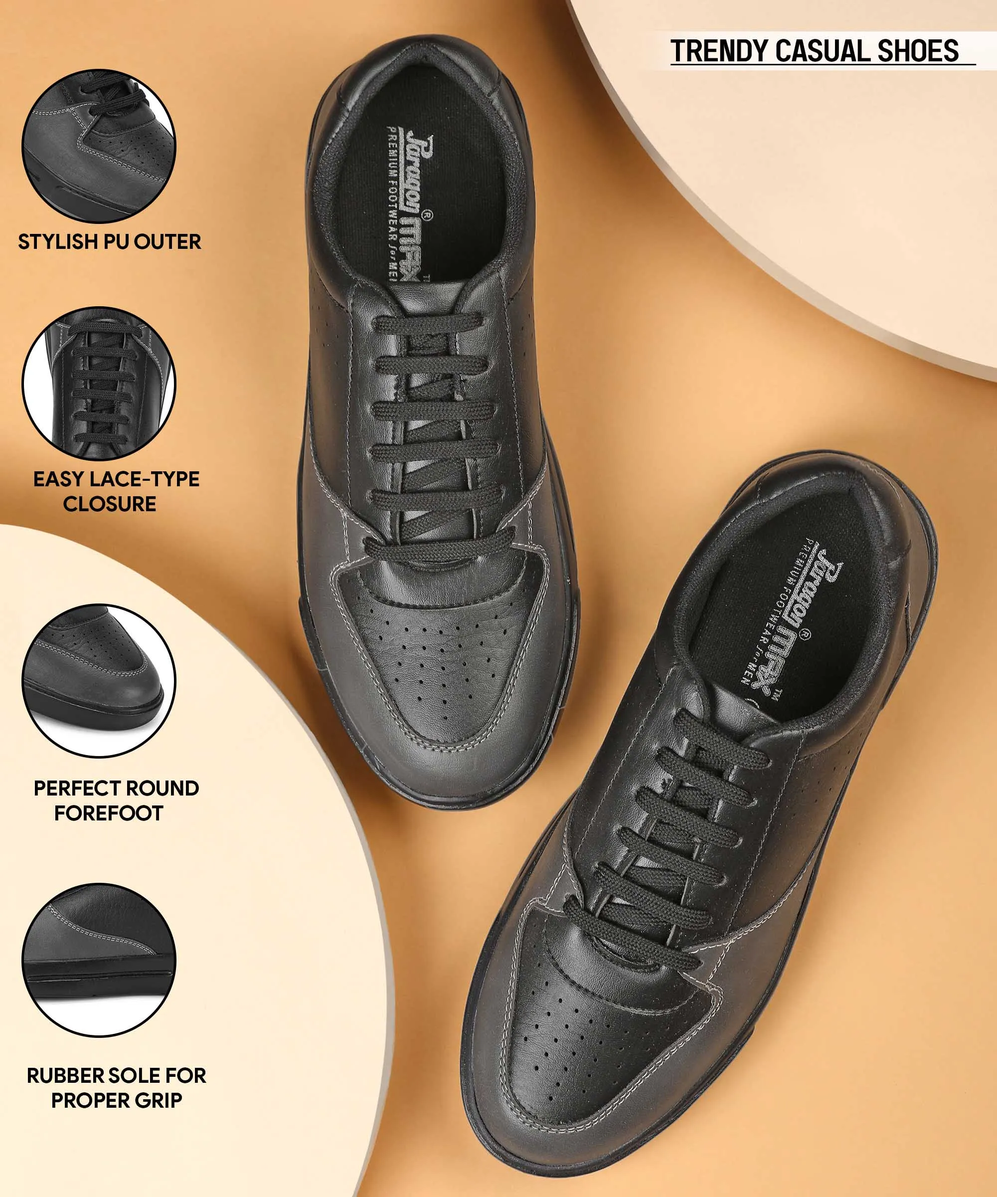 Sports fan Street Mood Paragon K1011G Men Casual Shoes | Stylish Walking Outdoor Shoes | Daily & Occasion Wear | Smart & Trendy | Comfortable Cushioned Soles