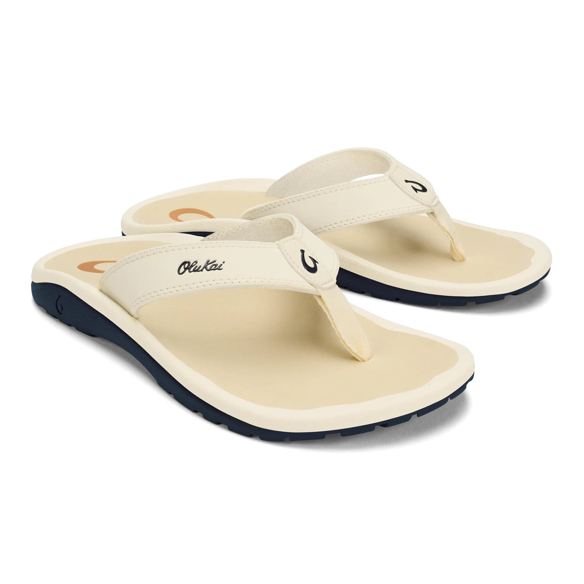 ??Ohana - White Sand / Deepest Depths Flexible Flip-flops Bare Support
