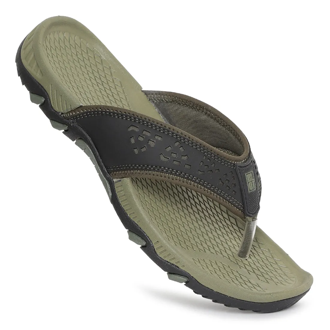 Agile Paragon Olive Ultra-Durable Everyday Flip Flops for Men