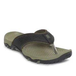 Paragon Olive Ultra-Durable Everyday Flip Flops for Men All Day Wear Soft Footwear