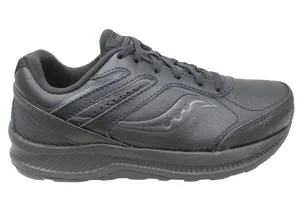 Neutral Footbed Design Saucony Womens Echelon Walker 3 Cushioned Comfortable Wide Fit Shoes