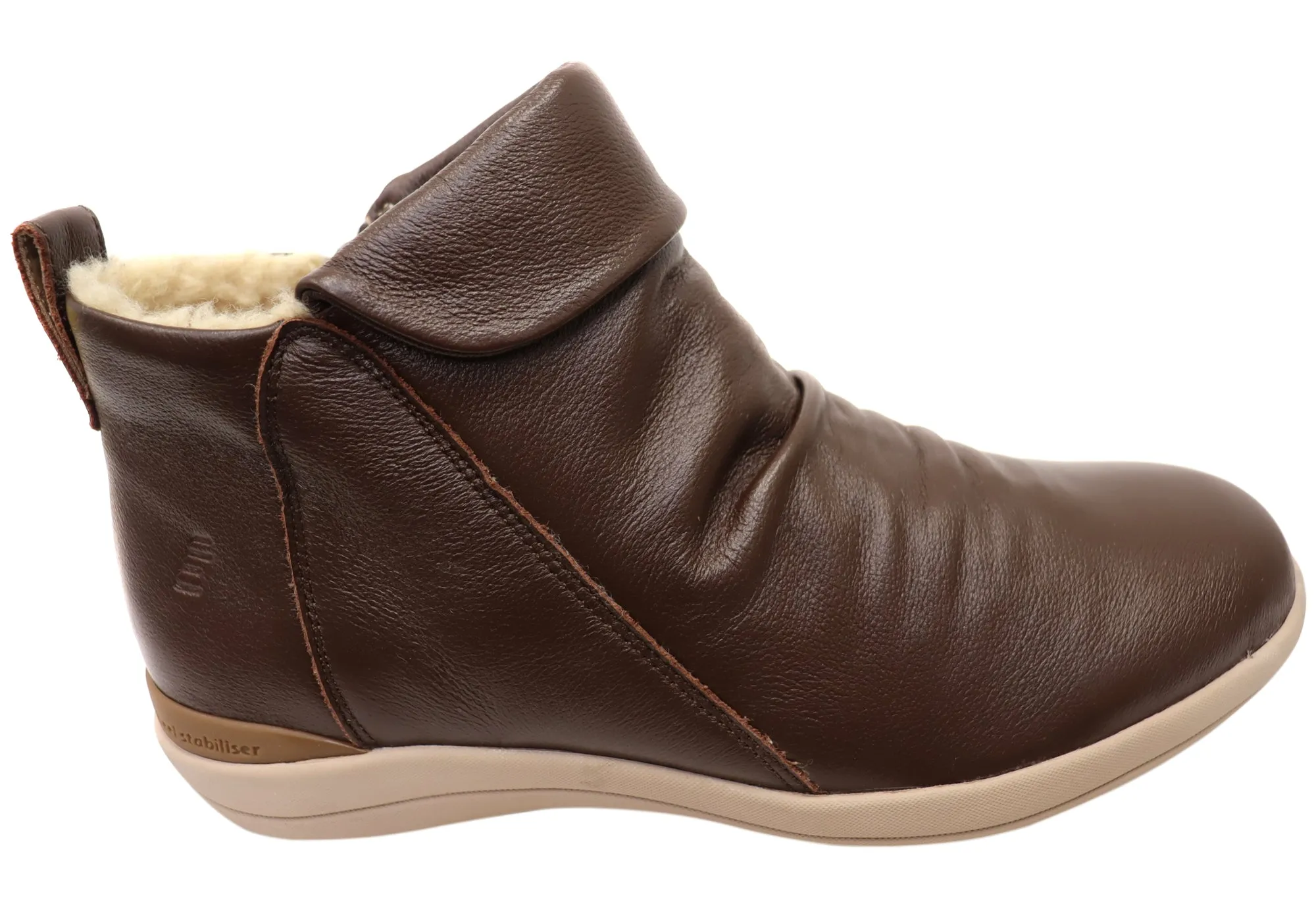 Trendy Look Easy on Homyped Glee Womens Supportive Leather Ankle Boots