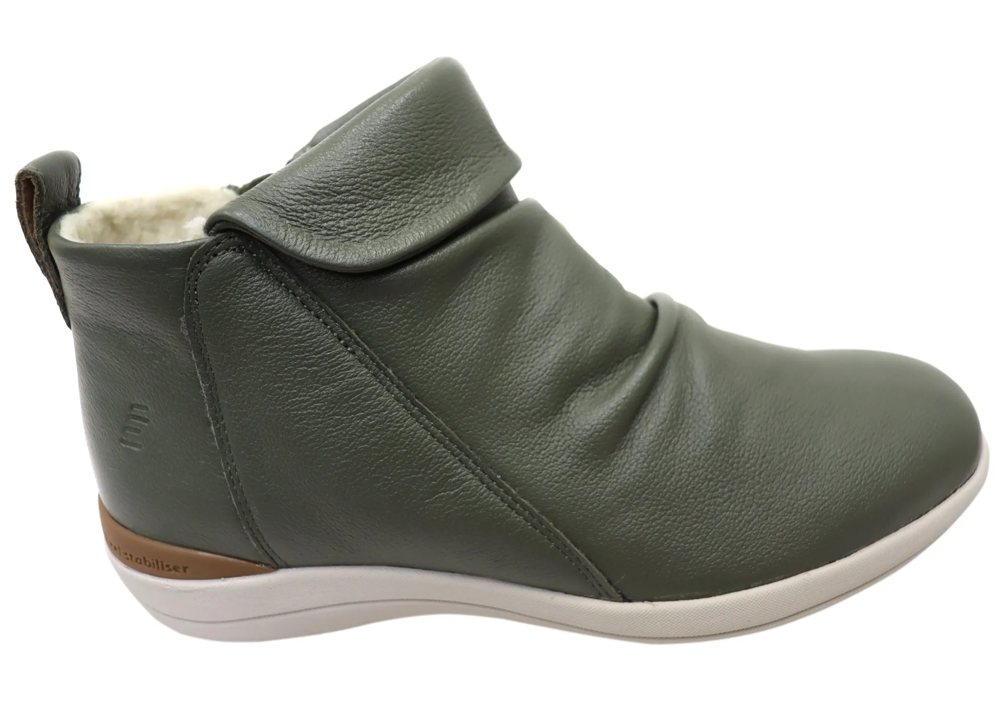Eco Material Cold Weather Commuter Homyped Glee Womens Supportive Leather Ankle Boots