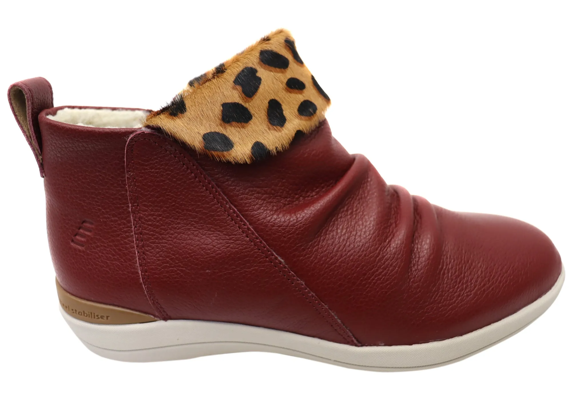 Mud Resistant Functional Minimalist All Activity Homyped Glee Womens Supportive Leather Ankle Boots