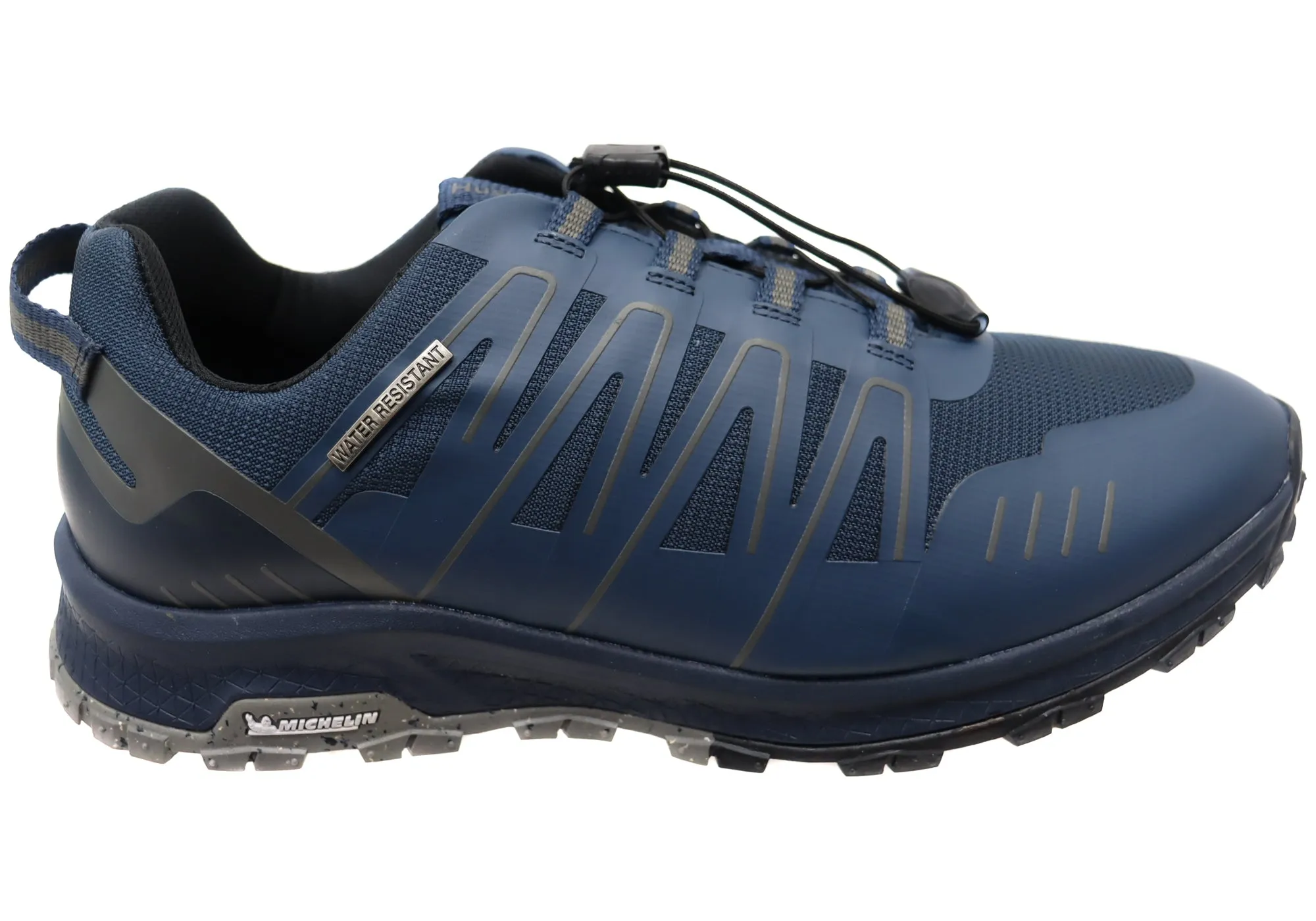 Maximum Stability Hush Puppies Kelpie Mens Navy Comfortable Slip On Shoes