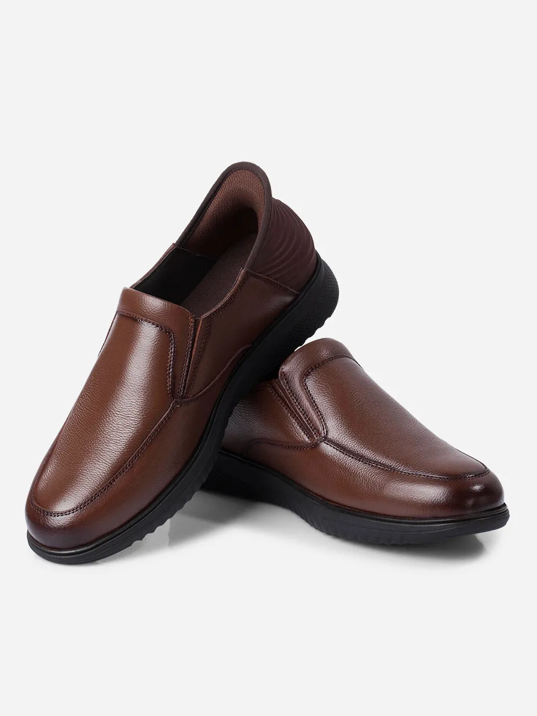 Light Grip Men's Tan Slide N Go Slip On (ID2275)