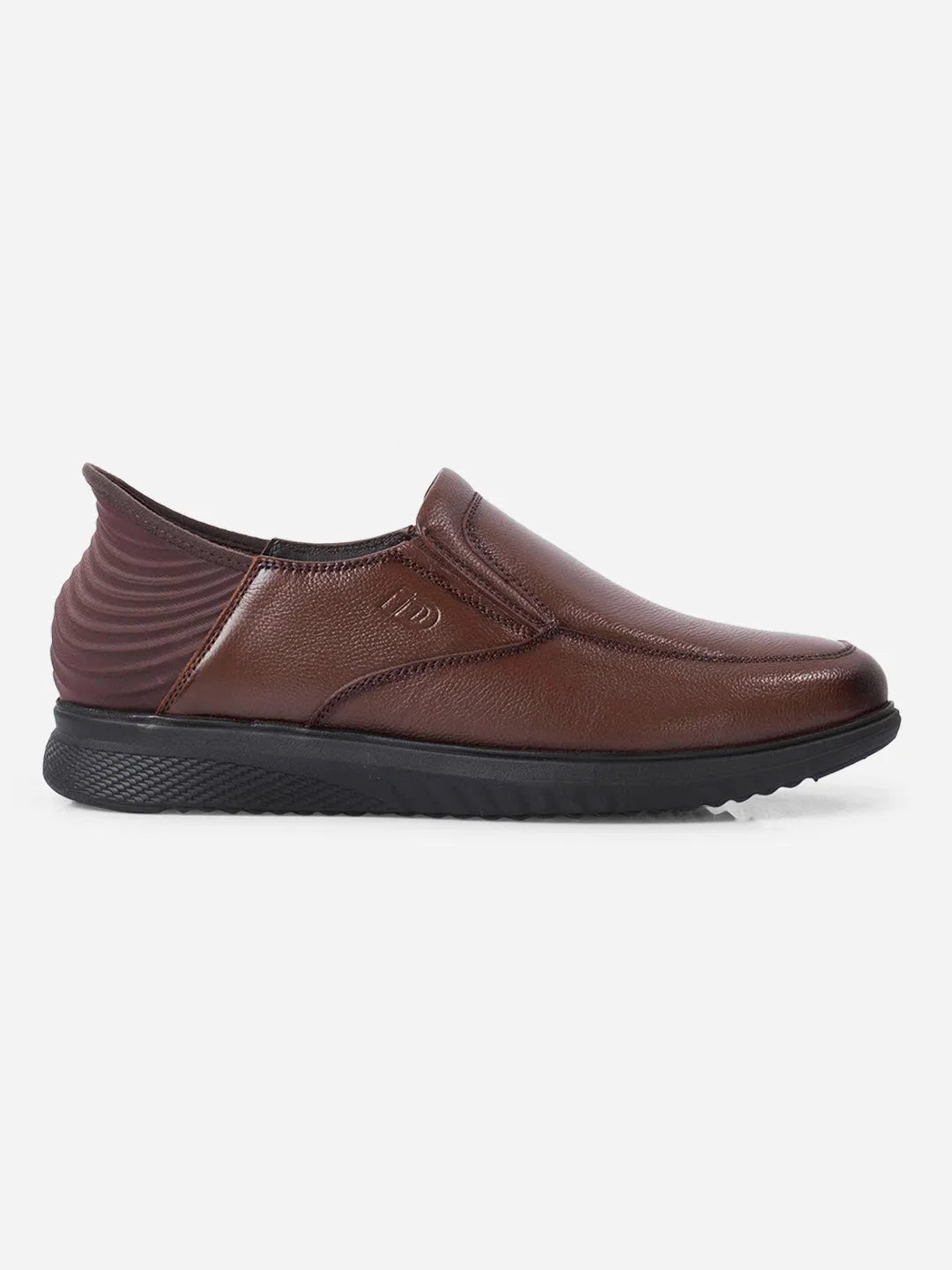 Men's Tan Slide N Go Slip On (ID2275) Look Good Taper Tip