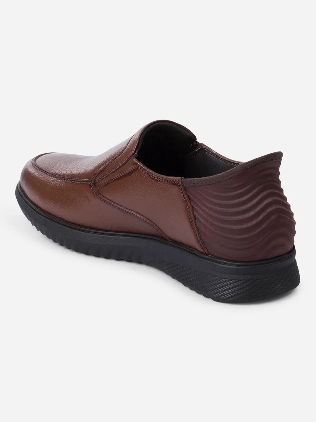 Men's Tan Slide N Go Slip On (ID2275) Modern Style