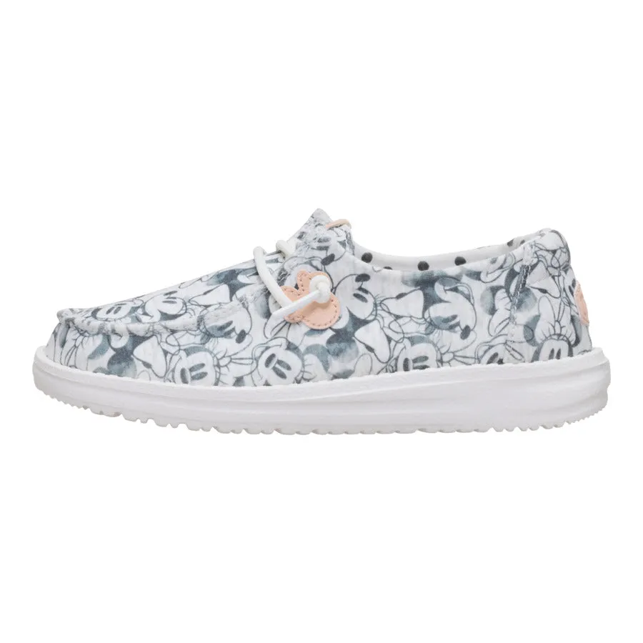 Disney Minnie Mouse Print Wendy Youth - Grey Multi Heel Stabilizer Design Cooling system