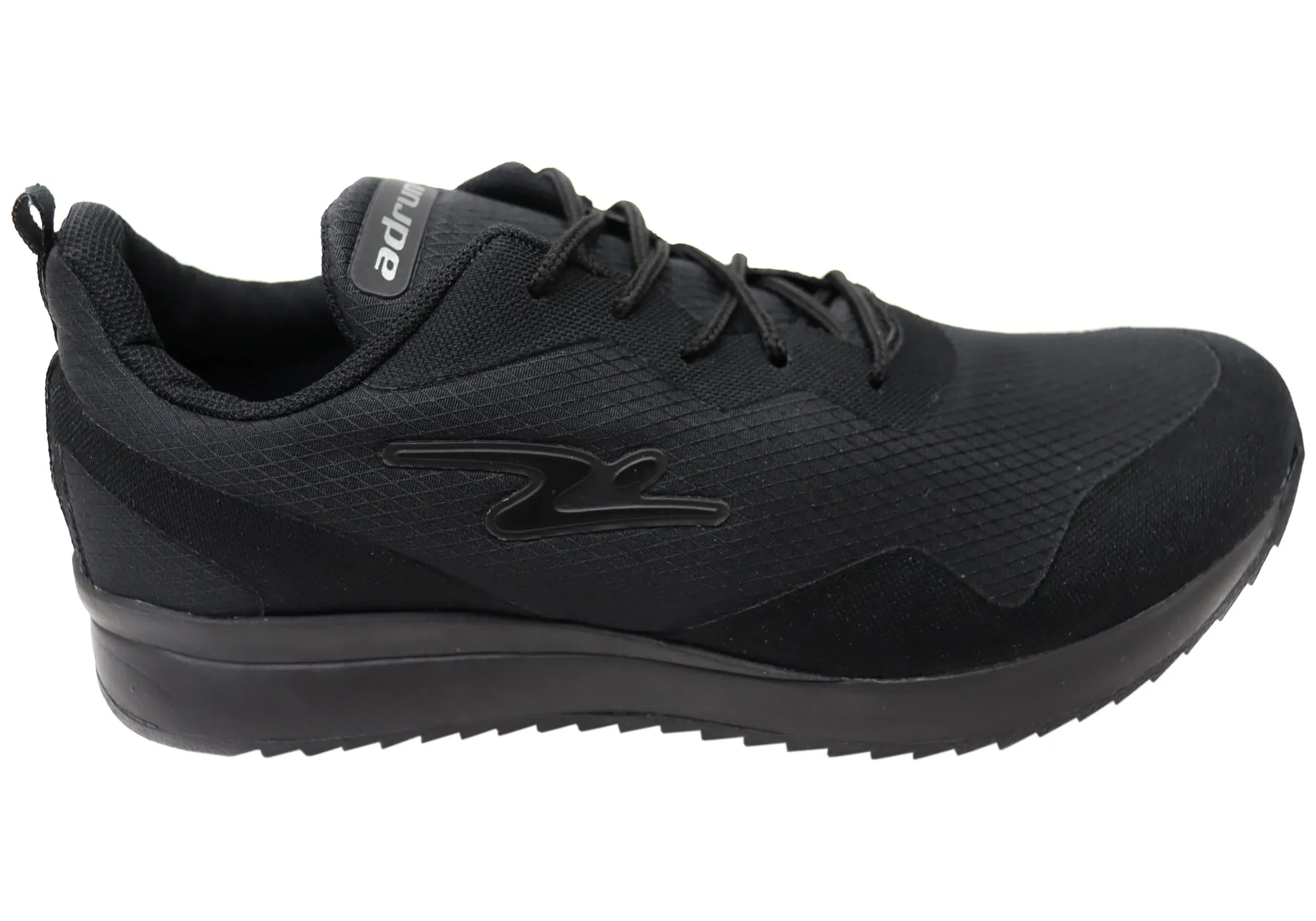 Lightweight Knit Fabric Padded cushioning Adrun Stricker Mens Comfortable Lace Up Shoes Made In Brazil