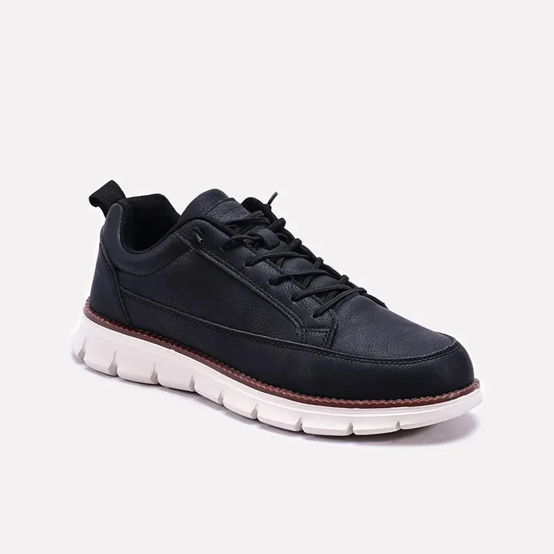 Black Soft Sole Sneakers Men 0120542 Torsional Stability Base Supportive arch