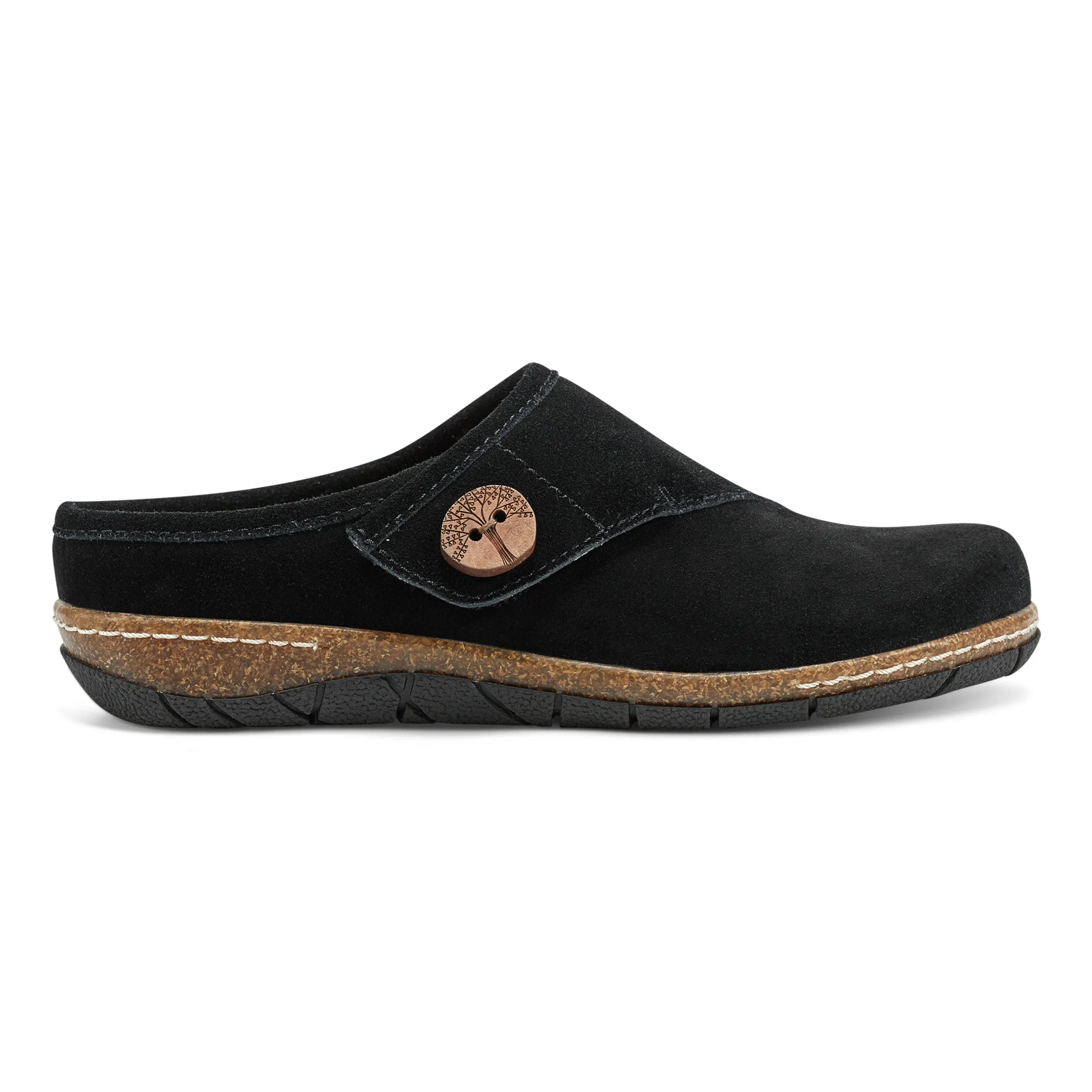 Match Fit Ezra Round Toe Casual Slip-on Flat Clogs