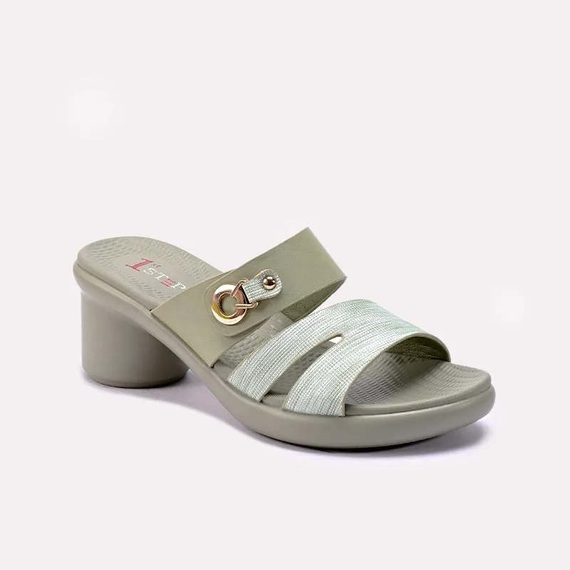 Cold Guard Womens Green Heel Casual Slippers 0413426