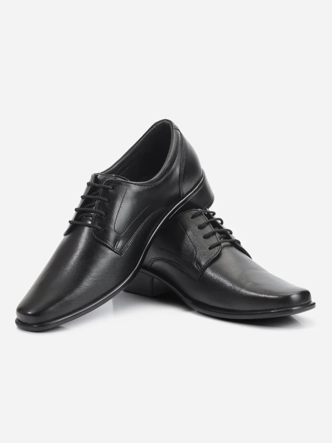 Main Stage Men's Black Regular Toe Lace up Formal (ID6103)