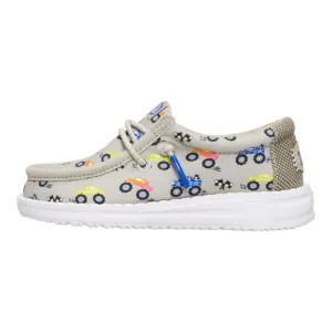 Trend-setting silhouette Quick Dry Fabric Wally Toddler Trucks - Stone/Multi
