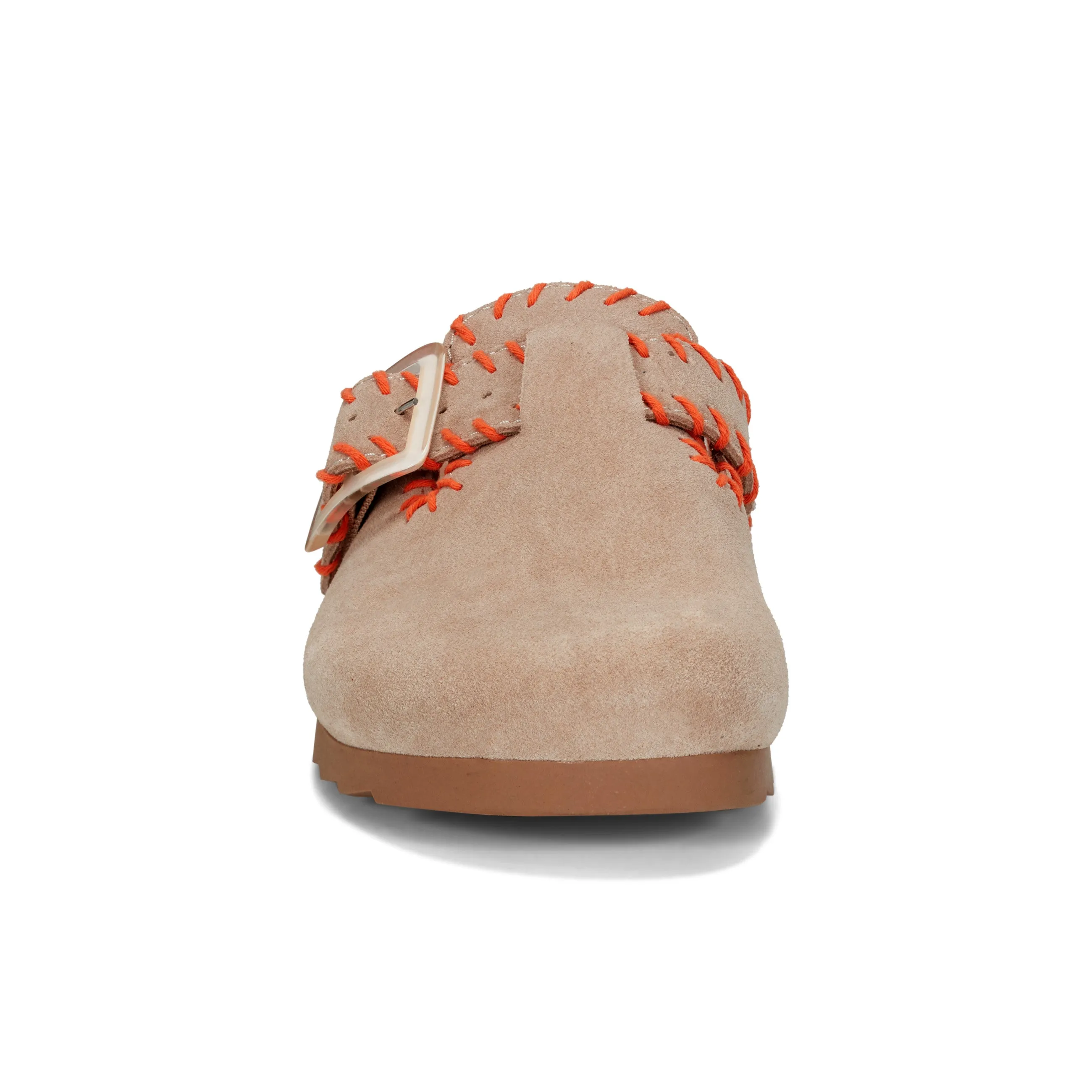 Versatile Gena Round Toe Slip-on Flat Casual Clogs