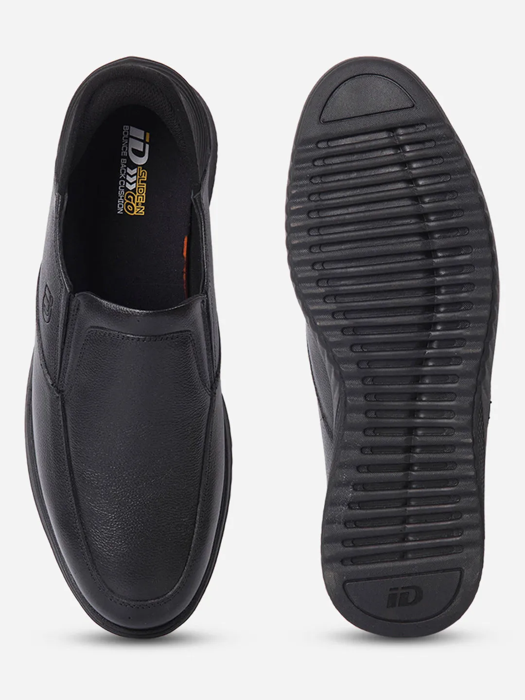 Men's Black Slide N Go Slip On (ID2275) synthetic material Rich Tone